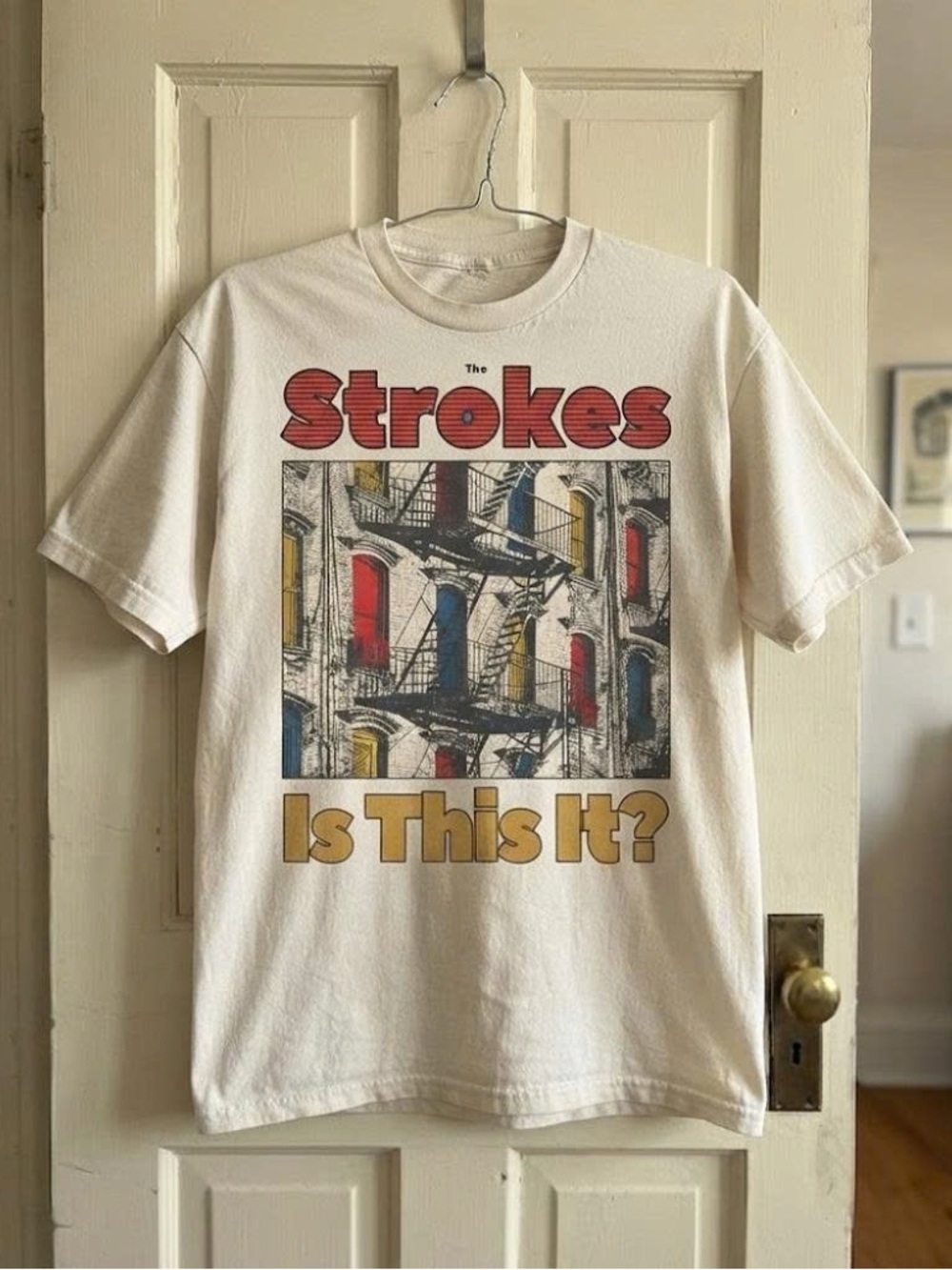 Vintage Cream The Strokes ‘Is This It’ Graphic T-Shirt